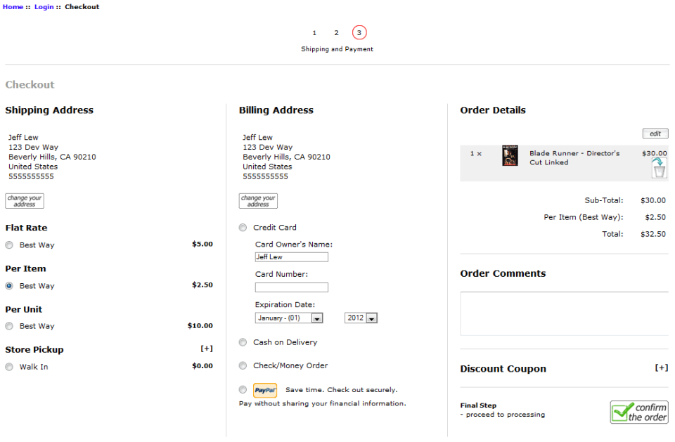 Fast and Easy Ajax Checkout for Zen Cart